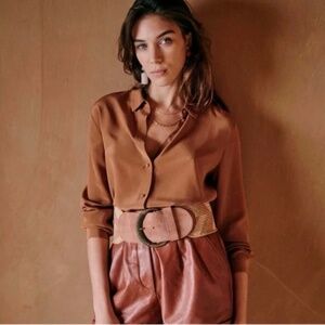 Sezane Ann Silk Shirt